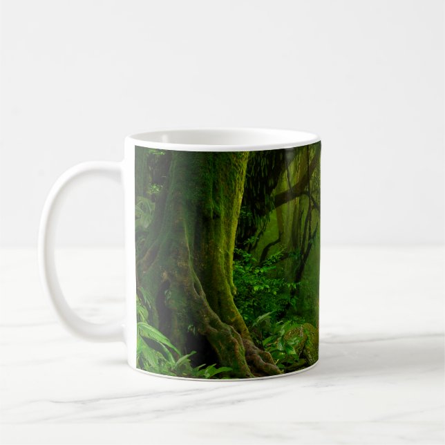 Nepal jungle with riverjungle,forest,ground,river, coffee mug (Left)