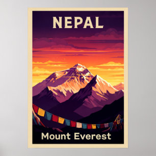 Nepal Mount Everest V07 Poster