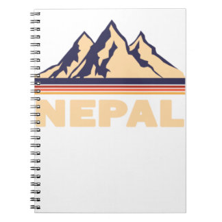 nepal mountains asia gift notebook