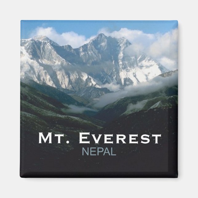 Nepal Mt. Everest Travel Photo Souvenir Magnets (Front)