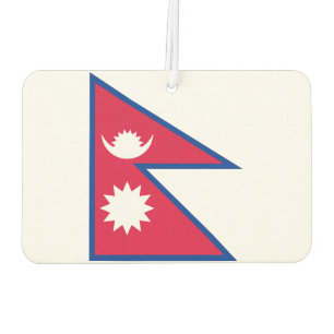 Nepal National World Flag Car Air Freshener