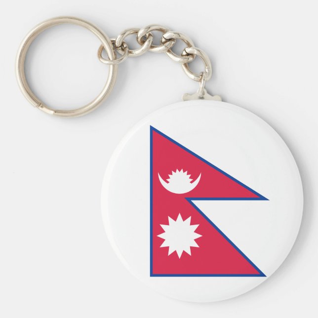 Nepal (Nepalese) Flag Key Ring (Front)