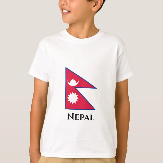 Nepal (Nepalese) Flag T-Shirt (Front)