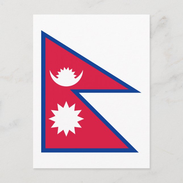 Nepal – Nepali Flag Postcard (Front)