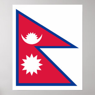 Nepal – Nepali Flag Poster