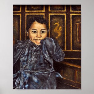 Nepal Orphan in Monastery Print