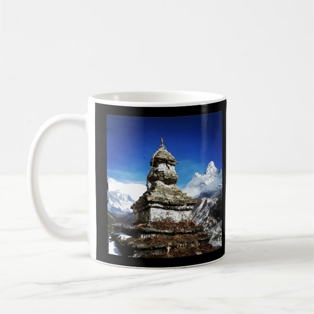 Nepal, Sagarmatha views on Everest, Ama Dablam Coffee Mug (Left)