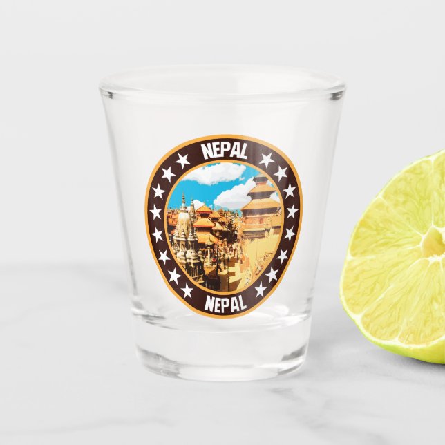 Nepal                                              shot glass (Front)