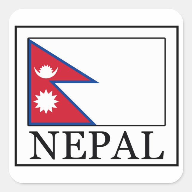 Nepal Square Sticker (Front)