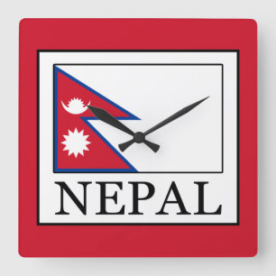 Nepal Square Wall Clock