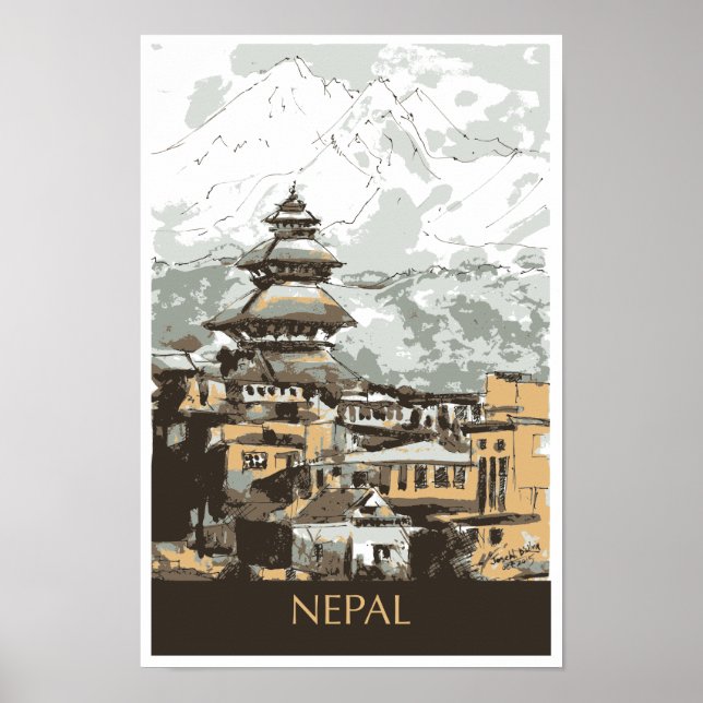 Nepal Travel Poster (Front)