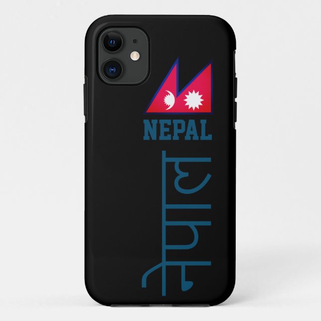 Nepal (written in Sanskrit) Case-Mate iPhone Case (Back)