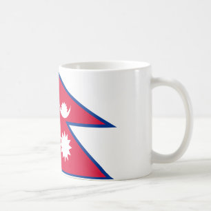 Nepalese Flag Ceramic Coffee Mug