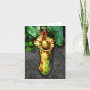Nepenthes, Pitcher Plant Illustration Note Card