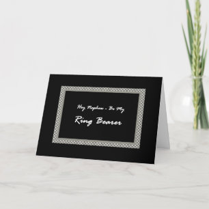 NEPHEW Be My RIng Bearer  Wedding  Invitation