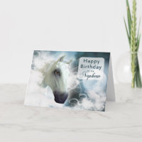 Nephew birthday, Arabian spirit Horse