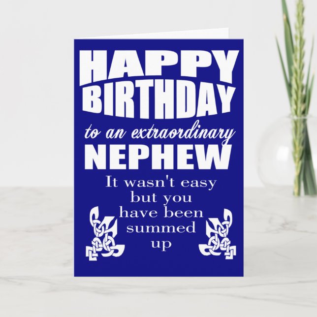 Nephew birthday card (Front)