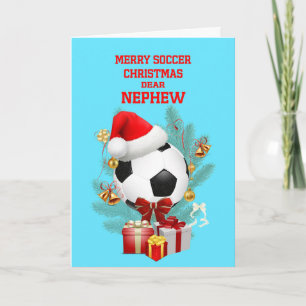 Nephew Christmas Soccer Holiday Card