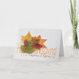 Nephew & family Thanksgiving Card