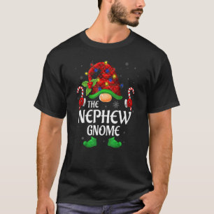 Nephew Gnome Buffalo Red Plaid Matching Family Chr T-Shirt