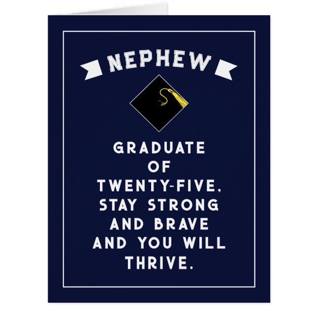 Nephew Graduation 2025 Card (Front)
