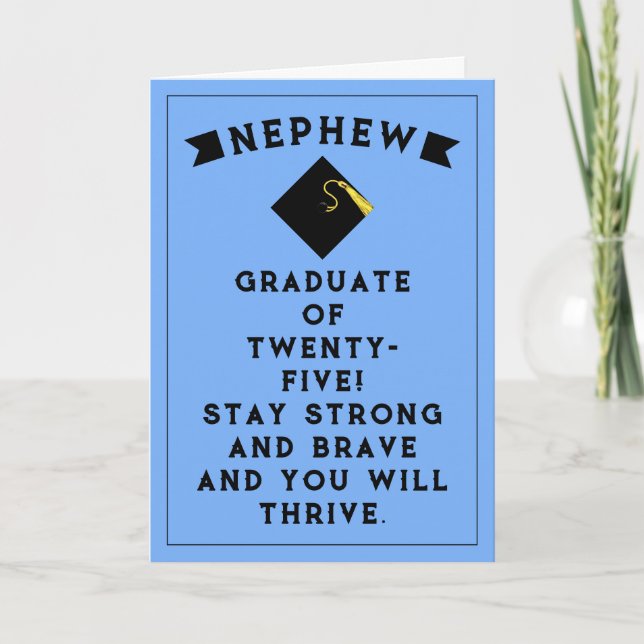 Nephew Graduation 2025 Card (Front)