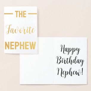 Nephew Greeting Card Funny Custom Personalised