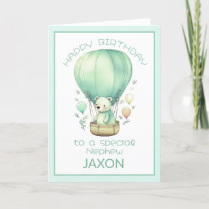 Nephew happy birthday greeting card