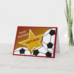 Nephew - Happy Birthday Soccer Loving Nephew! Card