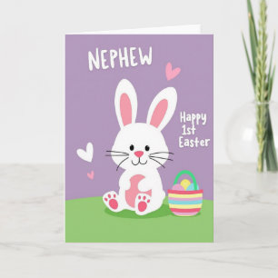 Nephew Happy First Easter Card