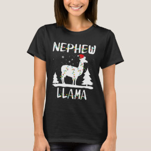 Nephew Llama Christmas  Matching Family Pajama T-Shirt