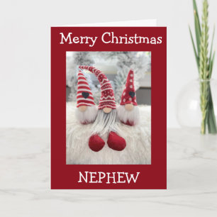 **NEPHEW** MERRY CHRISTMAS FROM GNOME HOLIDAY CARD
