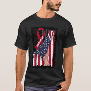 Nephew Multiple Myeloma Awareness Ribbon American T-Shirt