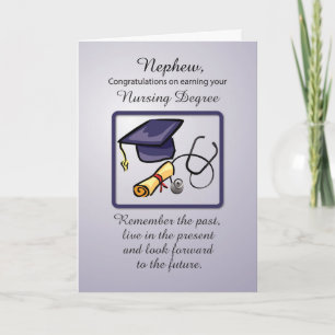 Nephew Nursing Degree Graduation Card