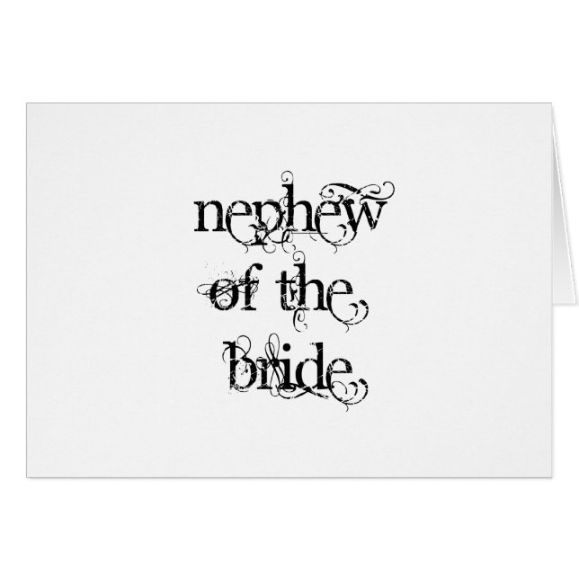 Nephew of the Bride (Front Horizontal)