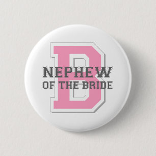 Nephew of the Bride Cheer 6 Cm Round Badge
