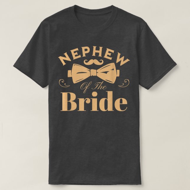 Nephew of the Bride Family Bridal Bachelorette Par T-Shirt (Design Front)