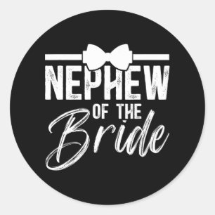 Nephew Of The Bride Nephew Bride's Nephew  Classic Round Sticker