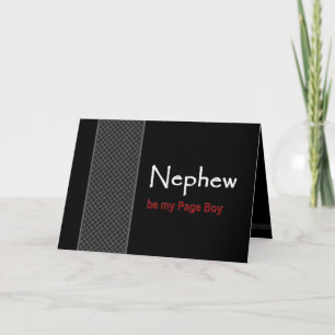 NEPHEW Page Boy Wedding Invitation