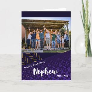 Nephew Photo Happy Birthday Card