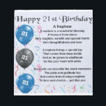 Nephew Poem  -  21st Birthday Notepad<br><div class="desc">A great gift for a nephew on his 21st birthday</div>