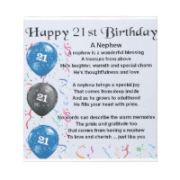 Nephew Poem - 21st Birthday
