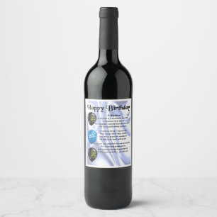 Nephew Poem Wine Bottle Label Happy Birthday