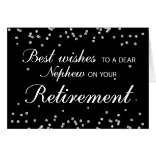 Nephew, Retirement Congratulations Black + Silver