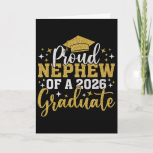 Nephew Senior 2026 Proud Nephew Of A 2026 Graduate Card