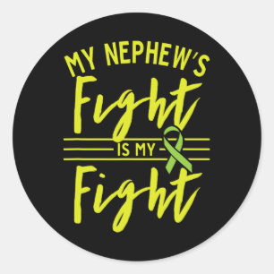 Nephew's Fight Is My Fight Kidney Disease Awarenes Classic Round Sticker