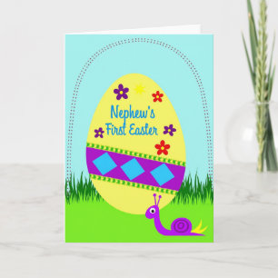 Nephews First Easter Celebration Card