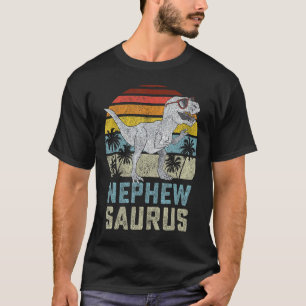 Nephewsaurus Rex Dinosaur Nephew Saurus Family Mat T-Shirt