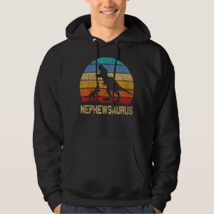 Nephewsaurus T Rex Dinosaur Nephew Saurus Family M Hoodie