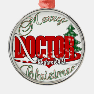 NEPHROLOGIST DOCTOR CHRISTMAS METAL TREE DECORATION